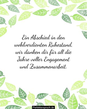 150 Abschiedsgrüße und Botschaften zur Rente für den Chef