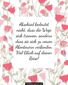 AbschiedsSprüche für Mitarbeiter und Personal