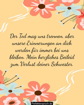 Brief An Meine Verstorbene Schwester