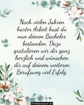 Glückwünsche zur bestandenen Prüfung mit Bildern
