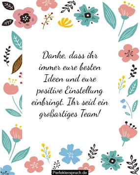 150 Dankes und GlückwunschSprüche für das Team