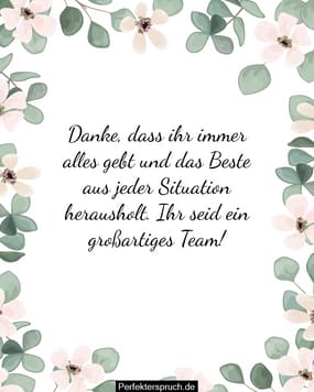 150 Dankes und GlückwunschSprüche für das Team