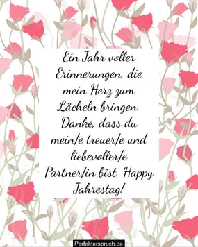 1 Jahrestag Sprche