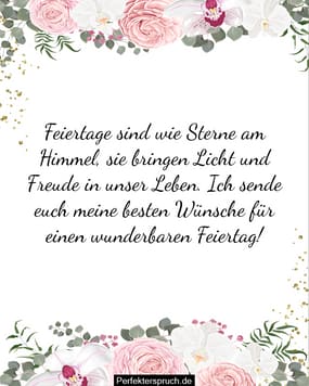 150 Feiertagswünsche für Freunde und Familie
