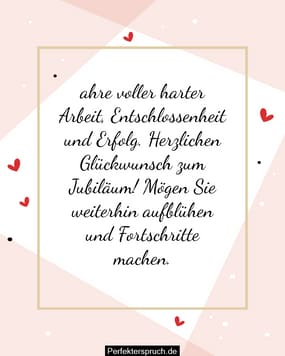 150 Firmenjubiläumswünsche und Sprüche