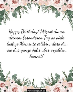 150 Lustige Geburtstagssprüche mit Bildern zum runterladen