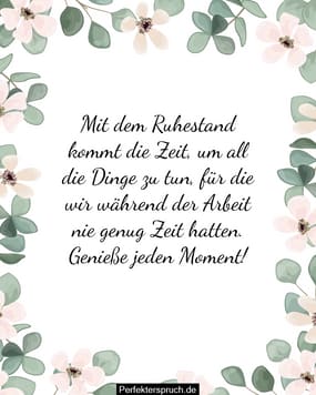 150 Ruhestandswünsche, Sprüche und Zitate