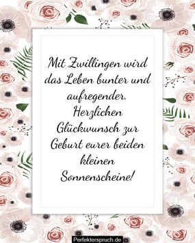 Zwillinge Baby Wünsche Glückwünsche Sprüche Für Zwillinge