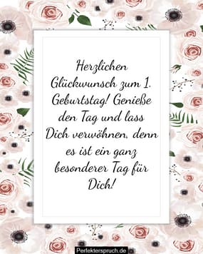 150 Gl ckw nsche Zum 1 Geburtstag Mit Bildern