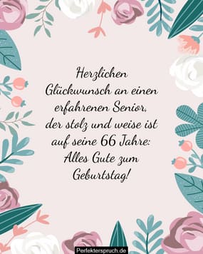 Geburtstagswunsche Zum 66 Frauen