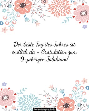 150 Glückwünsche zum 9. Geburtstag mit Bildern