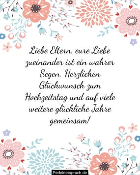 Sprche Zum Hochzeitstag Eltern