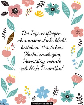 150 GlückwunschSprüche zum Monatstag für den Freund