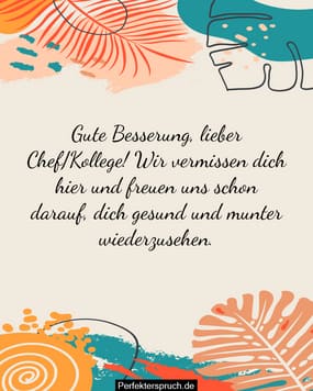 Gute Besserungs Spruche Fur Kollegen