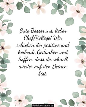 Gute Besserungs Spruche Fur Kollegen