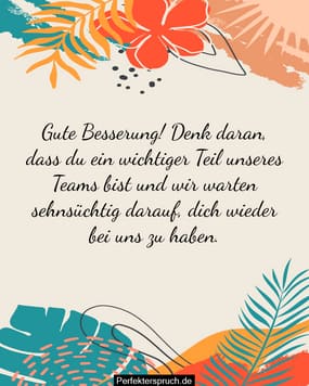 Gute Besserungs Spruche Fur Kollegen