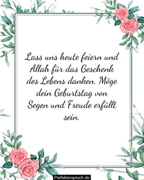 Islamische Geburtstagswünsche, Duas und Zitate