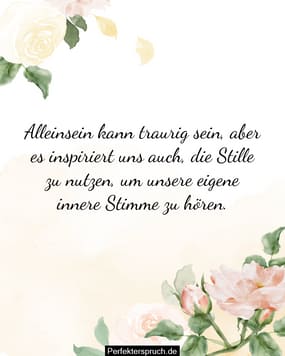 Allein Sprüche – Traurige Gefühlsvolle Inspirierende Sprücheen