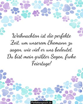 Prime Greetings Weihnachtskarte Für Ehemann – Mit Liebevollem Text, Inkl. Umschlag