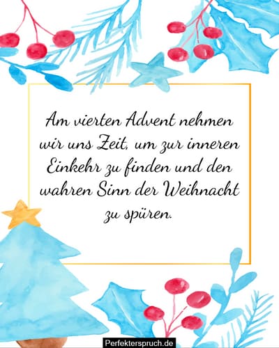 4. Advent Sprüche mit Bildern zum Herunterladen & Teilen