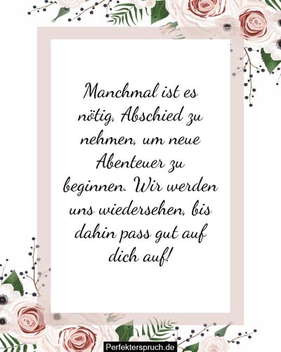 Beste Wünsche und AbschiedsSprüche an einen Freund, der ins Ausland geht