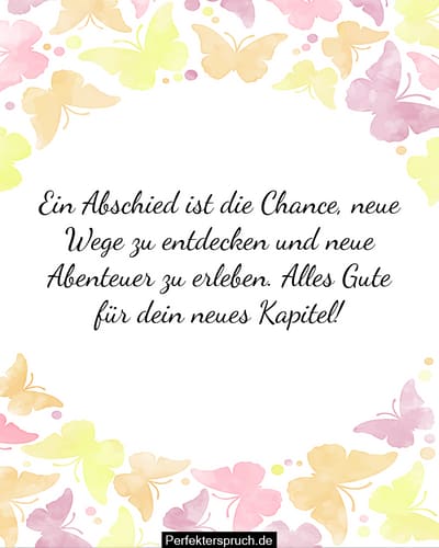 AbschiedsSprüche für Mitarbeiter und Personal