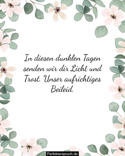 Beileidskarten Sprüche: Was man in eine Beileidskarte schreiben sollte