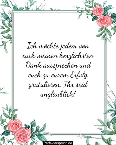150 Dankes- und Glückwunsch-Sprüche für das Team