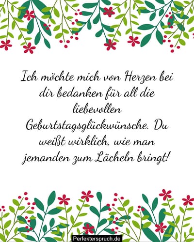 Schön Dass Du An Mich Gedacht Hast 150 DankesSprüche für Geburtstagswünsche