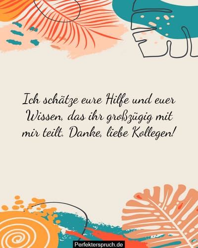 DankesSprüche für Kollegen WertschätzungsZitate