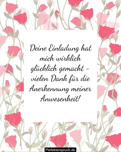 150 Beste DankesSprüche für eine Einladung