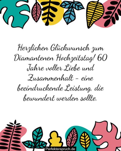Sprüche Zur Diamantenen Hochzeit Der Eltern 150 Glückwünsche zur Diamantene Hochzeit mit Bildern (2023)