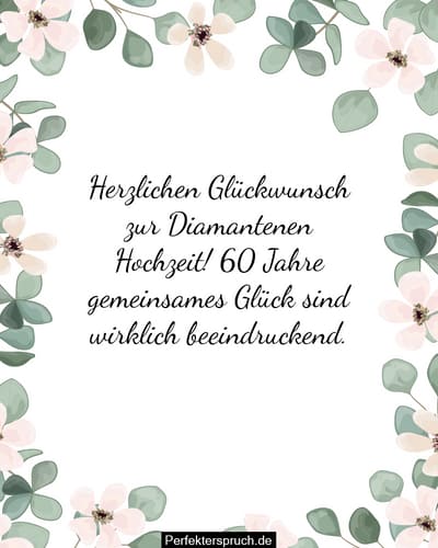 Sprüche Zur Diamantenen Hochzeit Der Eltern 150 Glückwünsche zur Diamantene Hochzeit mit Bildern (2024)