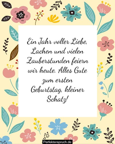 1. Geburtstagswünsche für Baby Jungen und Mädchen