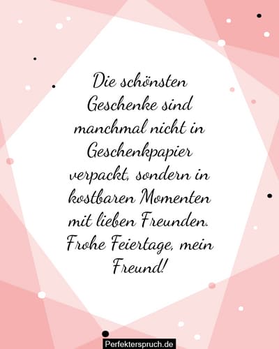 150 Feiertagswünsche für Freunde und Familie