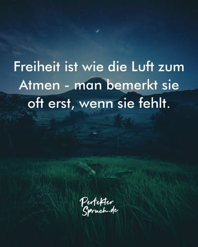 150 Freiheit Sprüche mit Bildern zum herunterladen & teilen