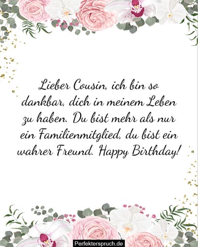 Geburtstagswünsche für Cousin Alles Gute zum Geburtstag Cousin