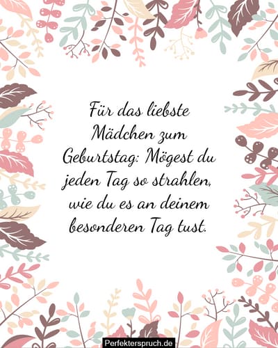 Süße Geburtstagswünsche Für Kleines Mädchen