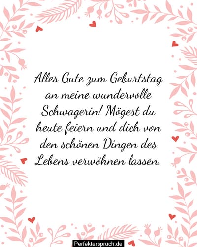 150 Geburtstagswünsche Für Schwägerin