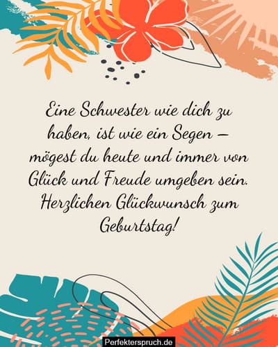 Stilvolle Glckwnsche Zum Geburtstag Schwester Bilder