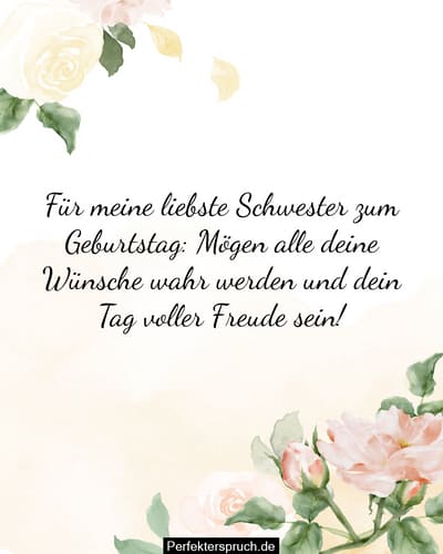 Stilvolle Glckwnsche Zum Geburtstag Schwester Bilder