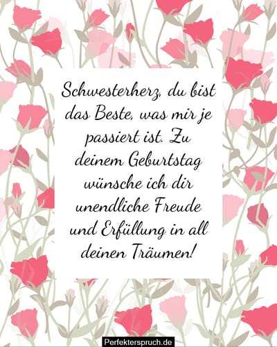 150 Beste Geburtstagswünsche Für Deine Schwester