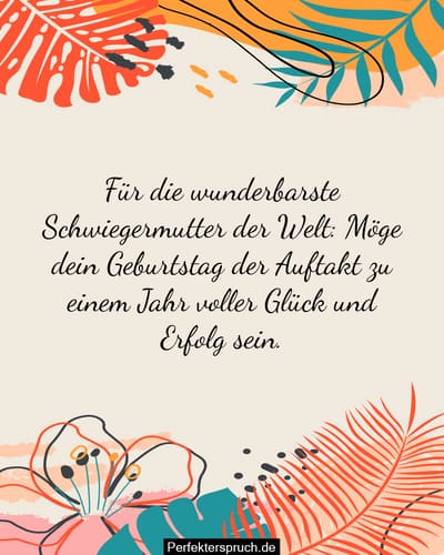 Glückwünsche zum Geburtstag für die Schwiegermutter