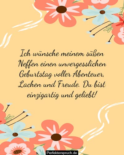 150 Glückwünsche zum Geburtstag für den Neffen