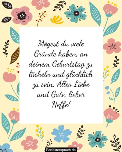 150 Glückwünsche zum Geburtstag für den Neffen