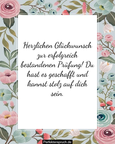 Gluckwunsche Fur Eine Prufung