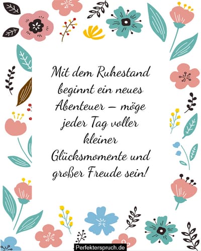 Gluckwunsche Fur Den Ruhestand