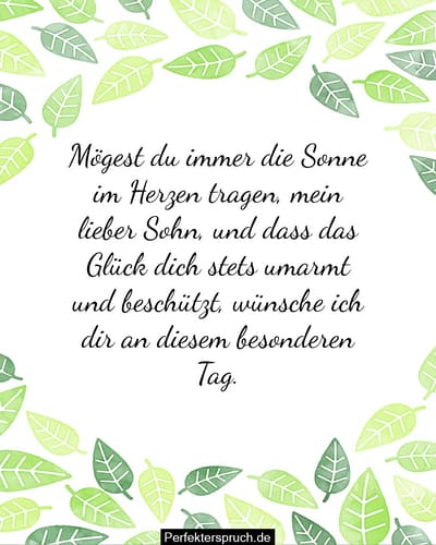 Glückwünsche zum Tag des Sohnes, Sprüche und Zitate