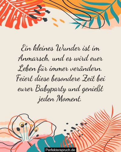Spruch Fur Babyparty