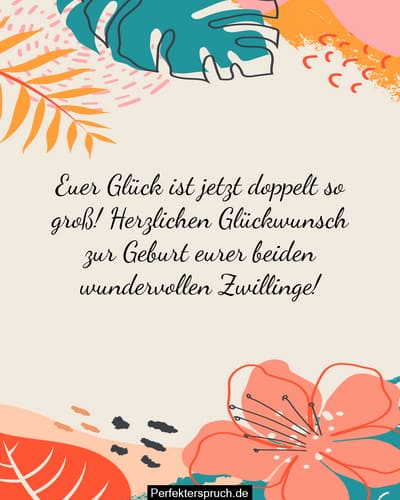 Zwillinge Baby Wünsche Glückwünsche Sprüche Für Zwillinge